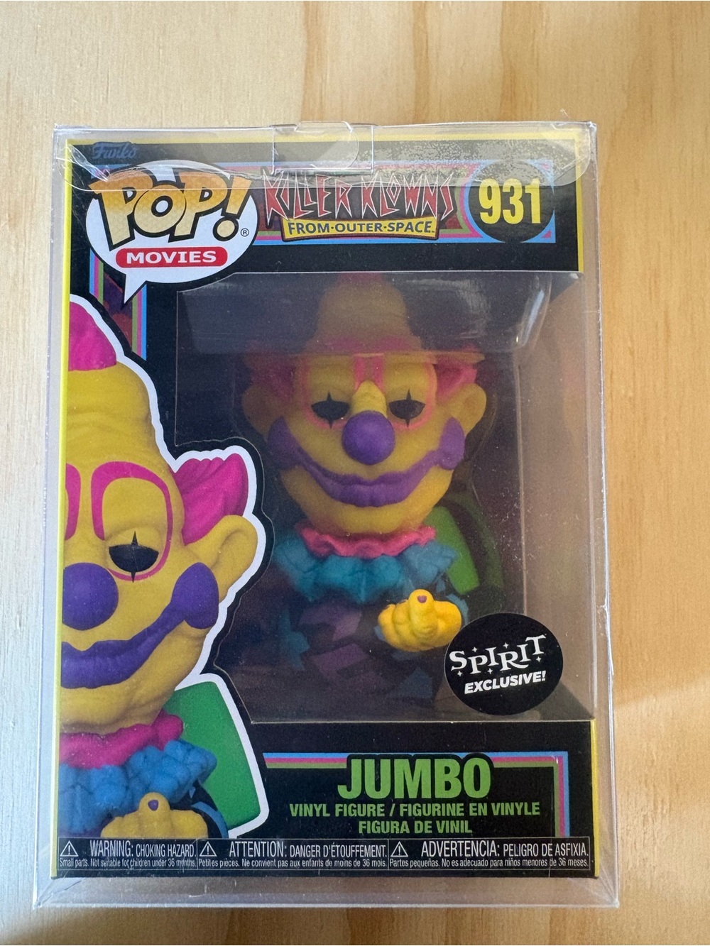 Funko Pop! Movies Killer Klown Jumbo Figure - Yellow/Purple/Teal